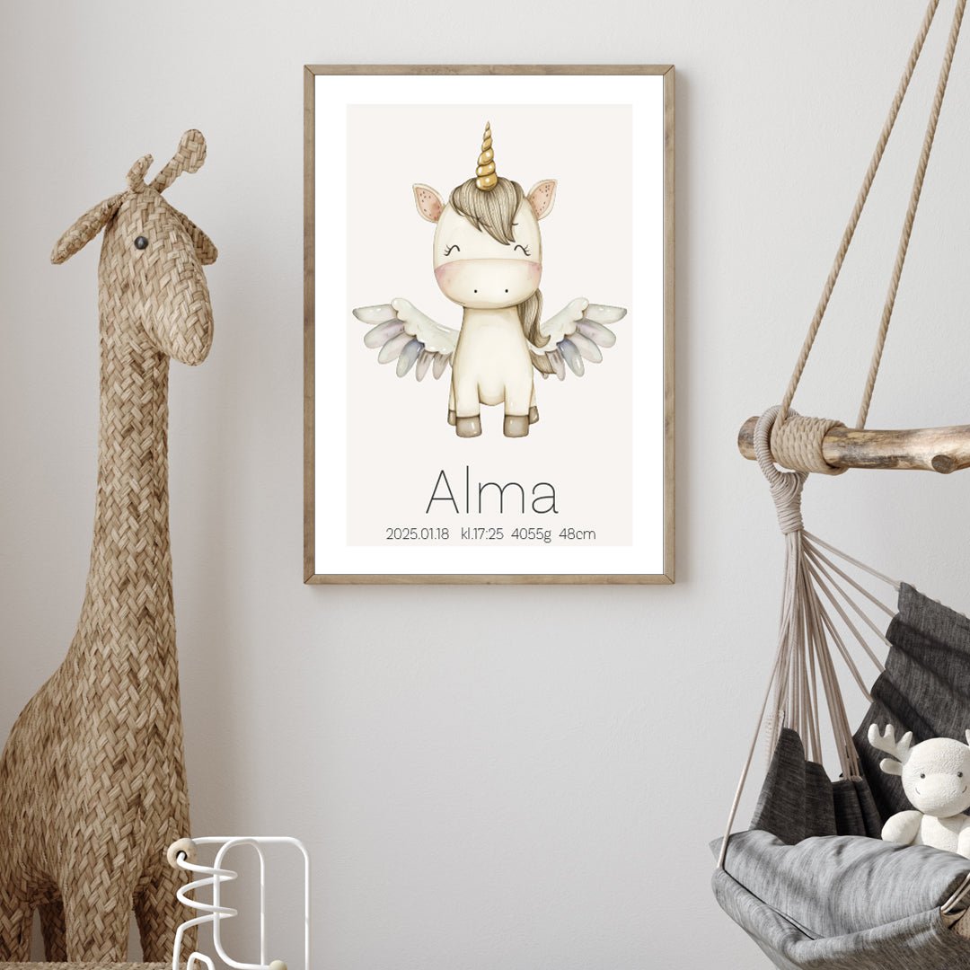 Namntavla Enhörning - Dekortorget