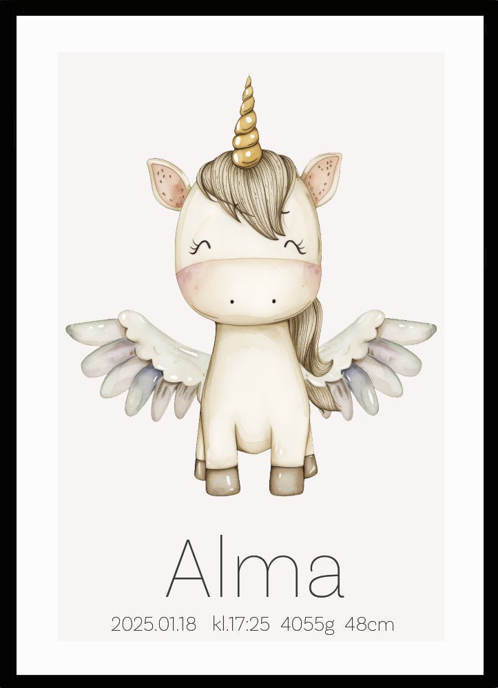 Namntavla Enhörning - Dekortorget