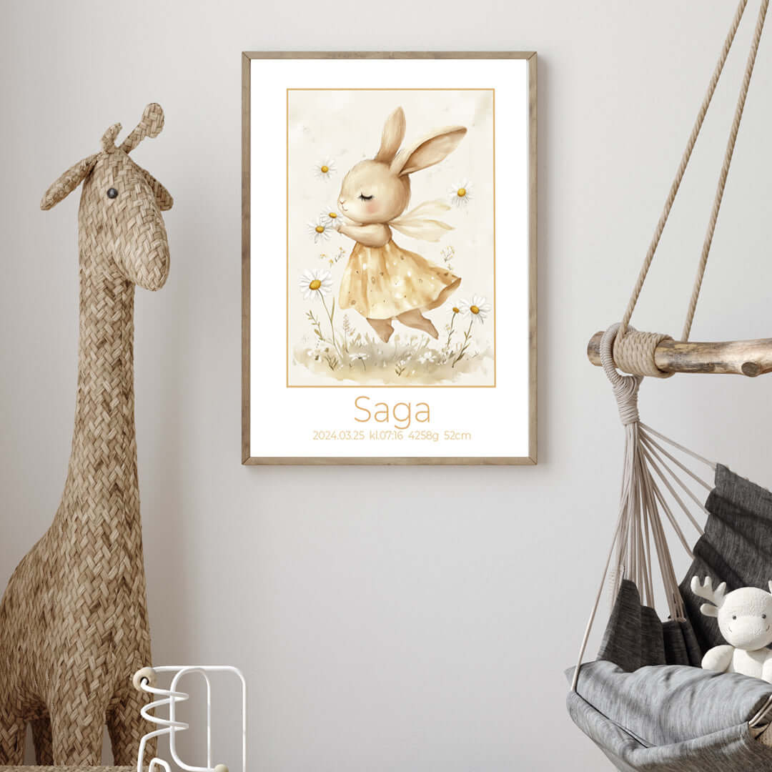 Namntavla Kanin Dansande - Dekortorget