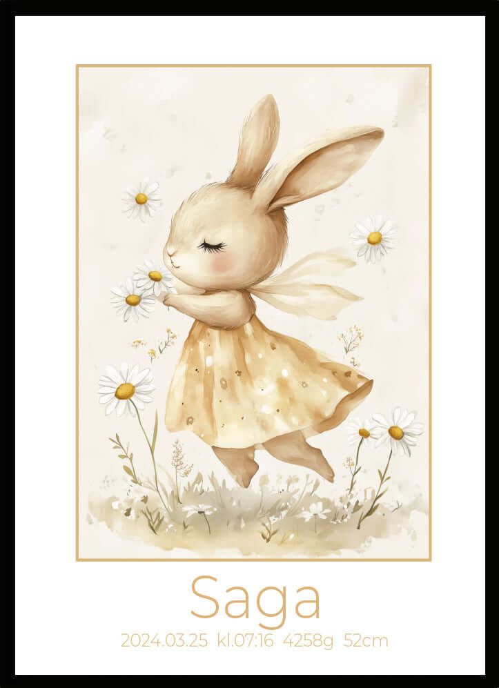 Namntavla Kanin Dansande - Dekortorget