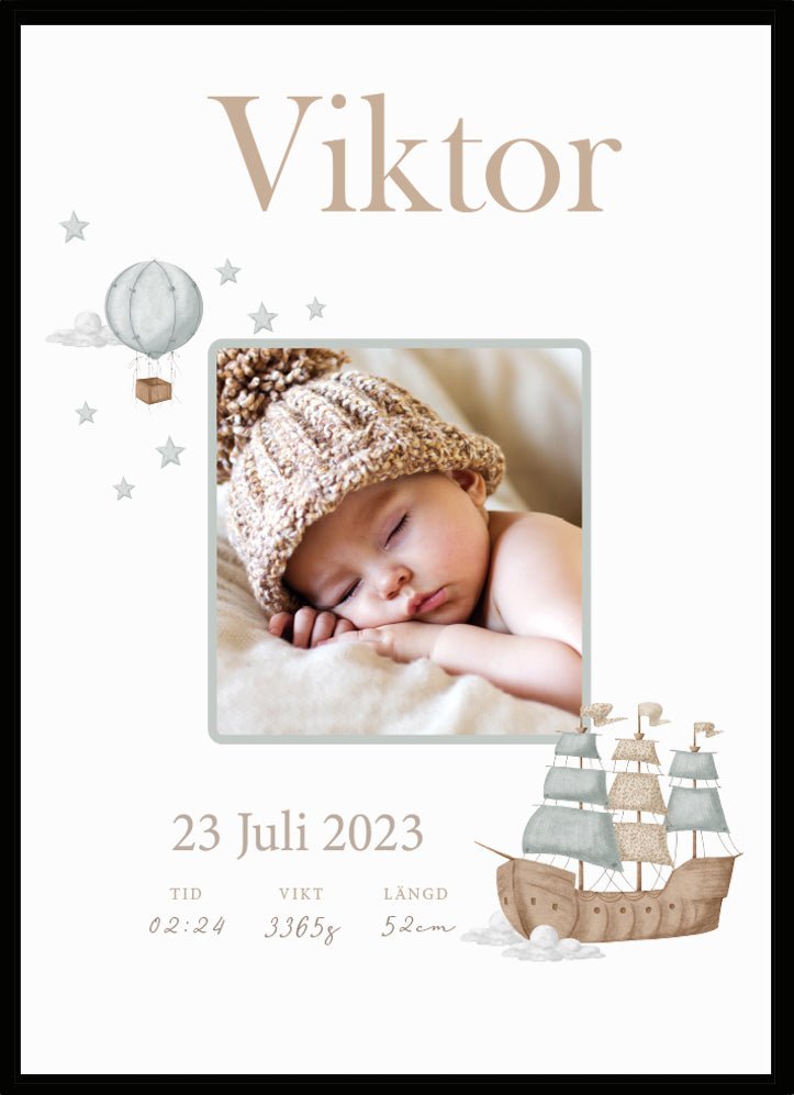 Namntavla Eget foto - Skepp - Dekortorget