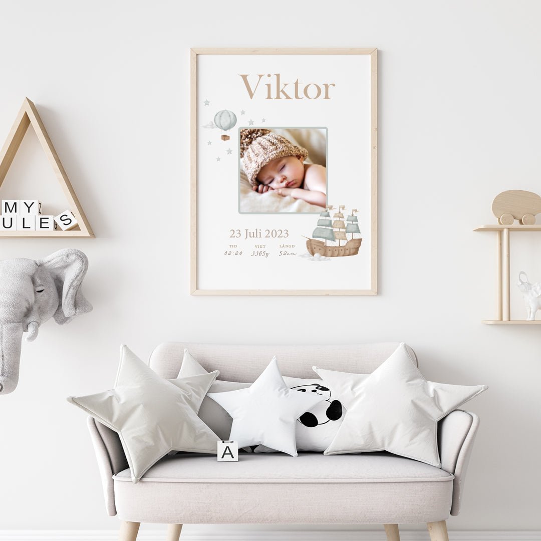 Namntavla Eget foto - Skepp - Dekortorget