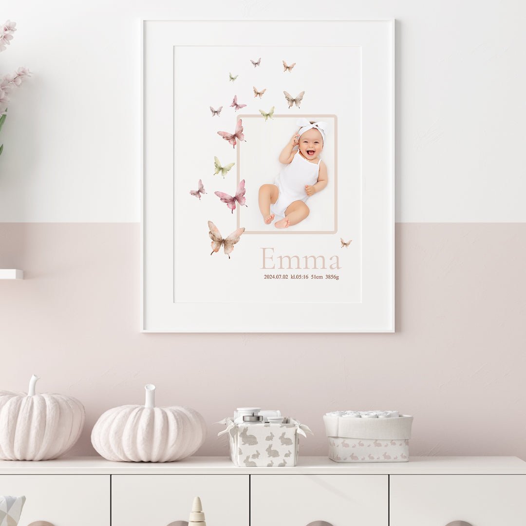 Namntavla Eget foto - Fjärilar - Dekortorget