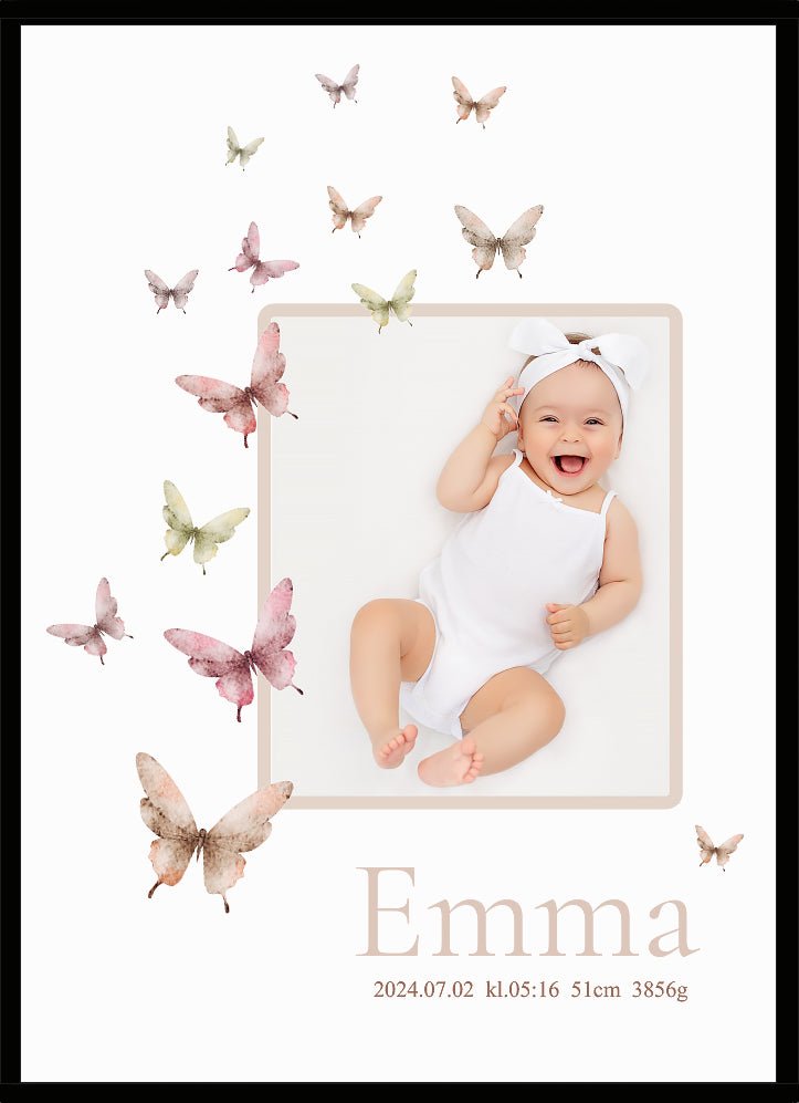 Namntavla Eget foto - Fjärilar - Dekortorget