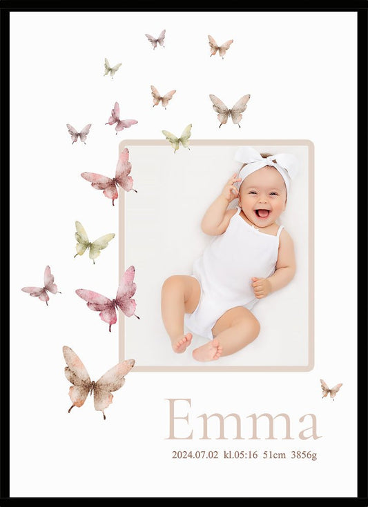 Namntavla Eget foto - Fjärilar - Dekortorget