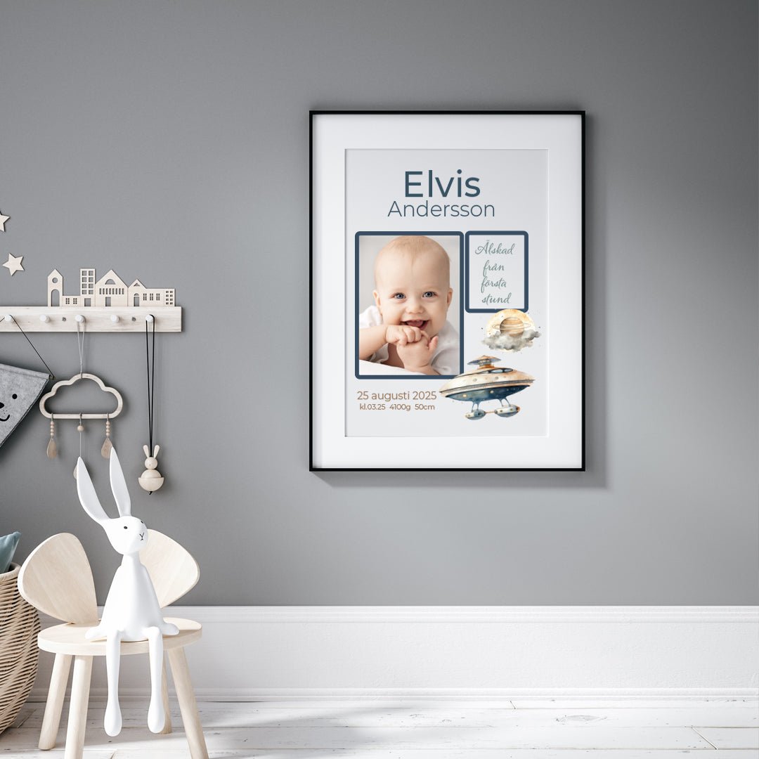 Namntavla Eget foto - Space - Dekortorget