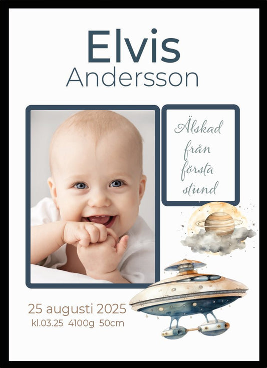 Namntavla Eget foto - Space - Dekortorget