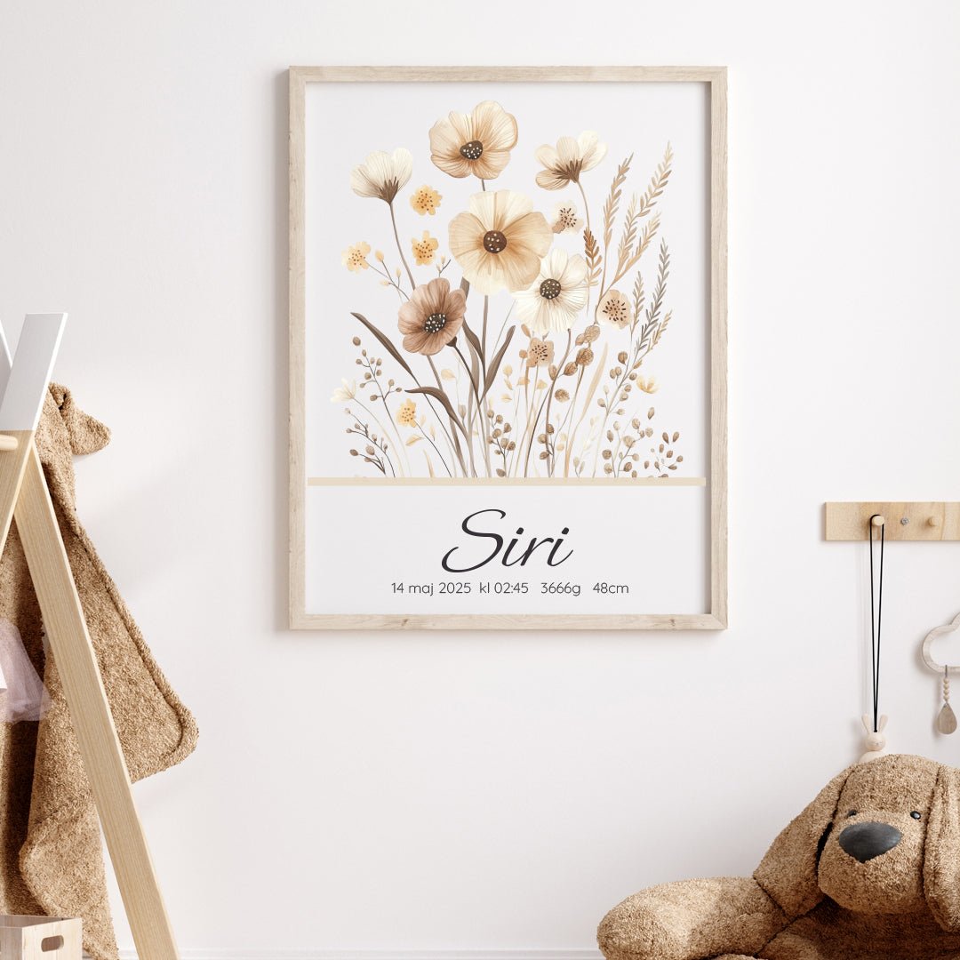 Namntavla Blomsteräng - Dekortorget