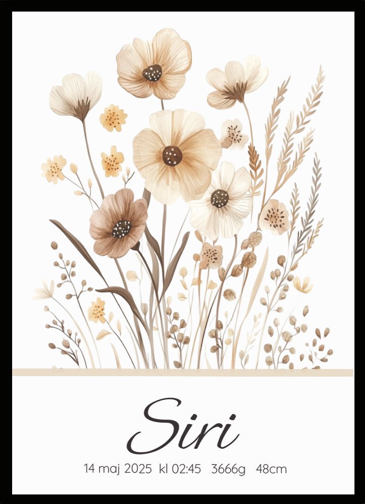 Namntavla Blomsteräng - Dekortorget