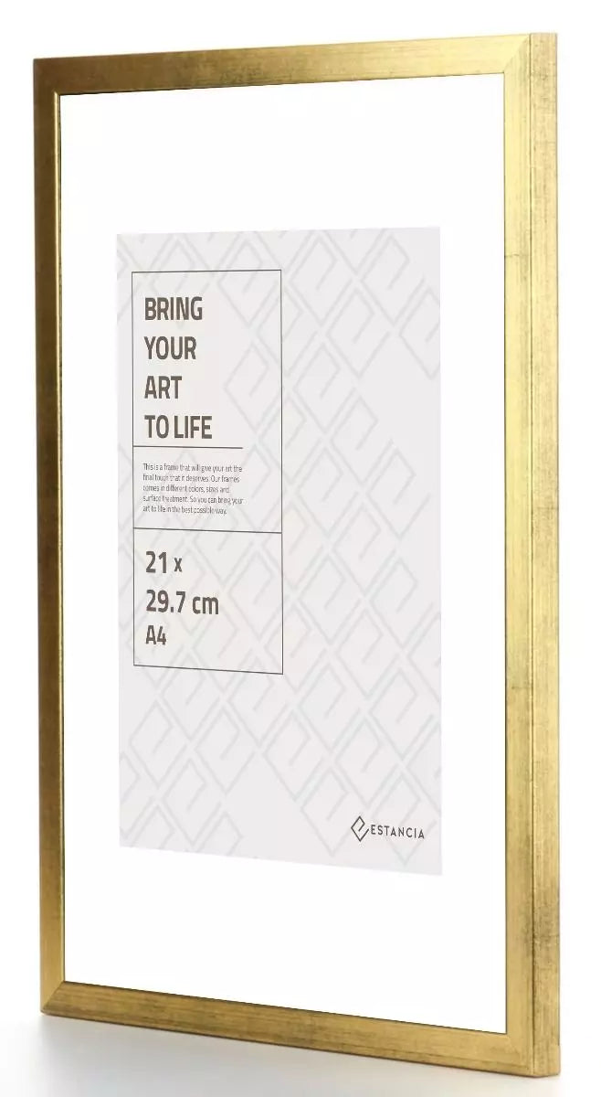 GALANT GULD med plexiglas 30x40cm