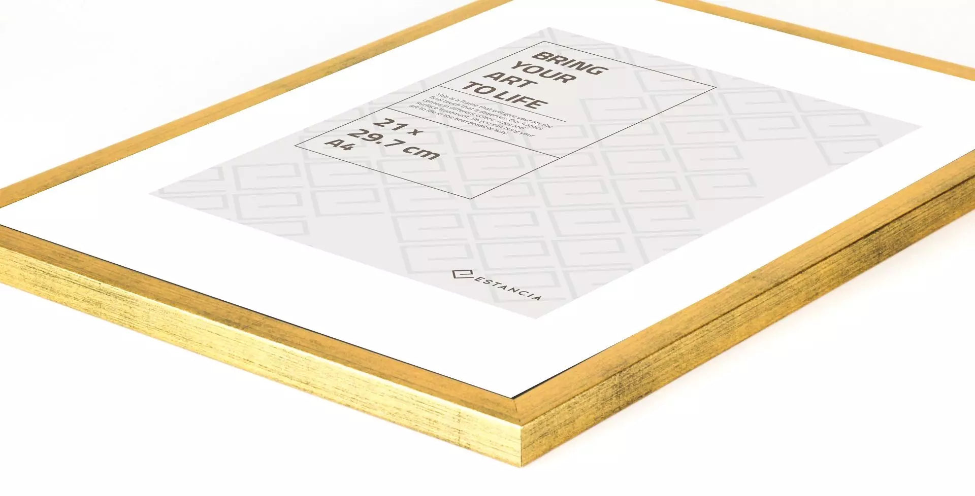 GALANT GULD med plexiglas 30x40cm