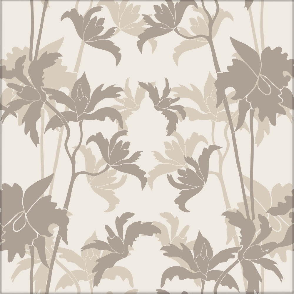 Kakeldekor Blad beige