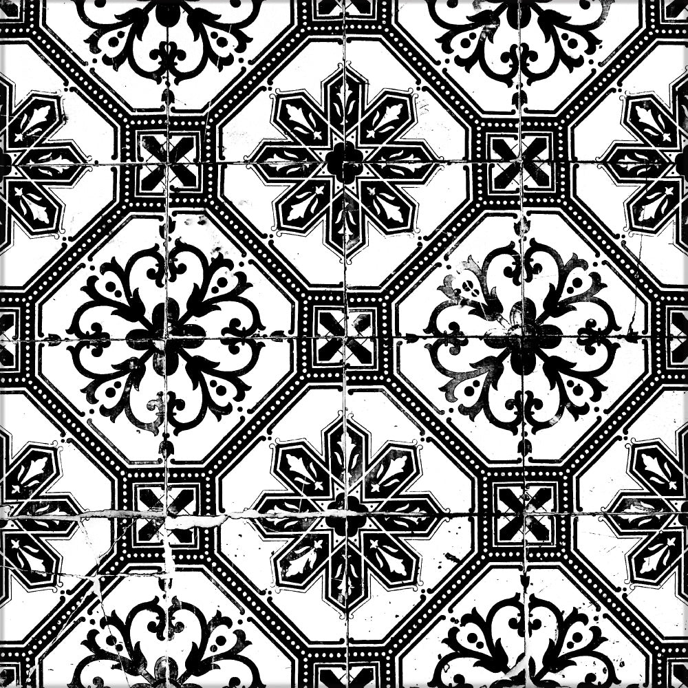 Kakeldekor marockansk vintage svart - Dekortorget