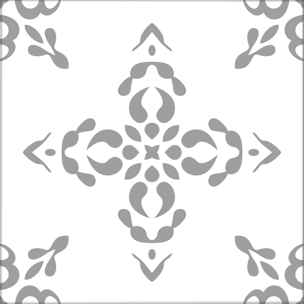 Kakeldekor marrakech grå