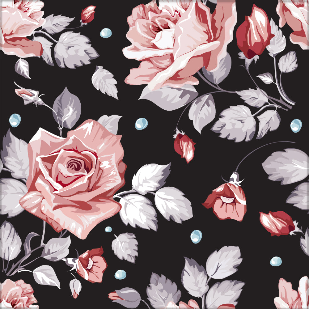 Kakeldekor blommor rosor
