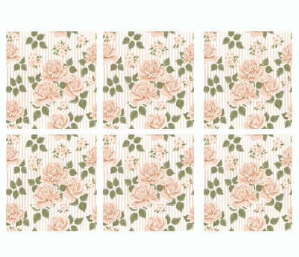 Kakeldekor rosor - Dekortorget