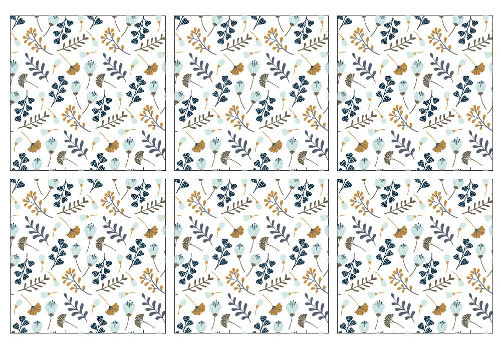 Kakeldekor blommor retro - Dekortorget