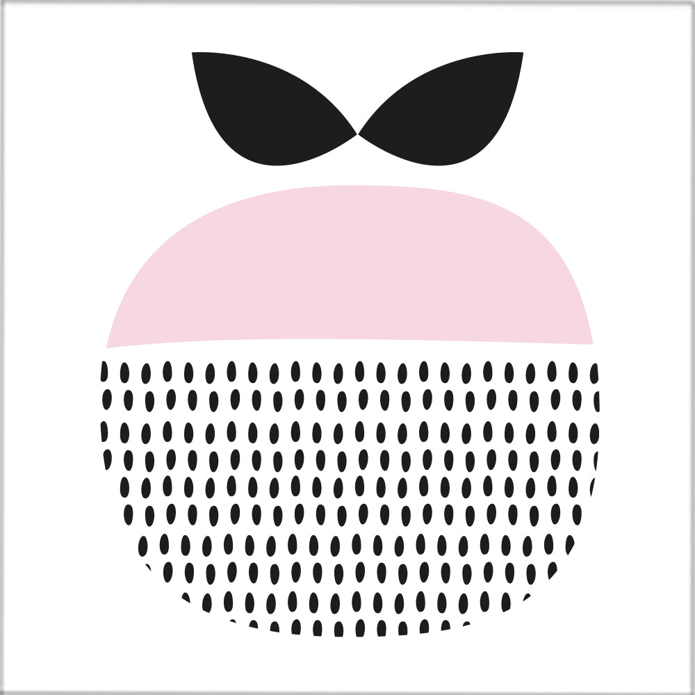 Kakeldekor retro äpple rosa - Dekortorget