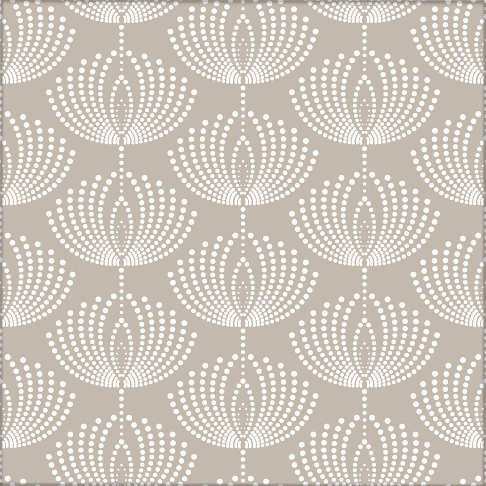 Kakeldekor retromönster beige