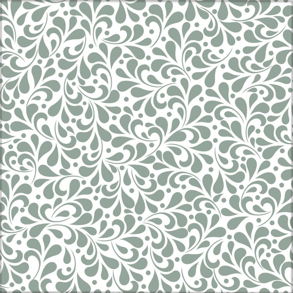 Kakeldekor waves salviagrön - Dekortorget