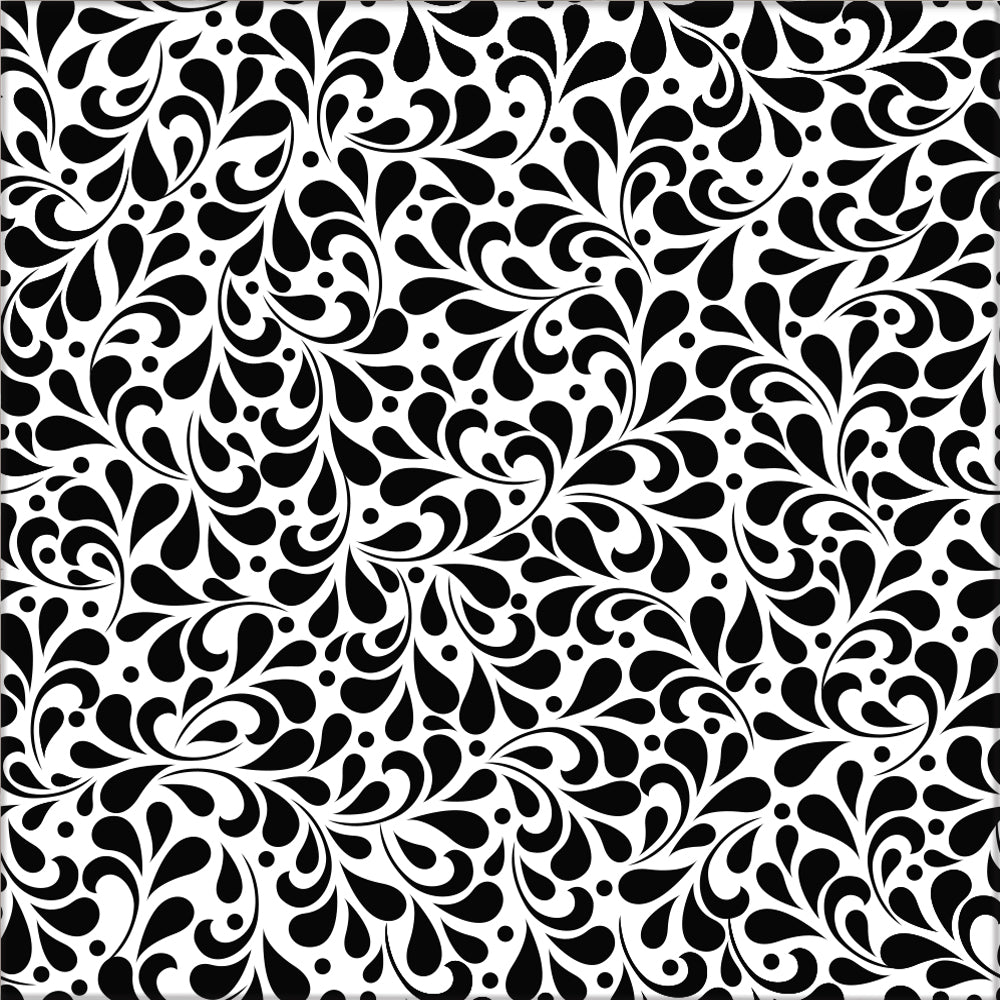 Kakeldekor waves svart - Dekortorget