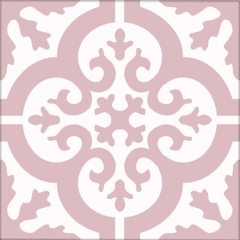 Kakeldekor marockansk 2 rosa