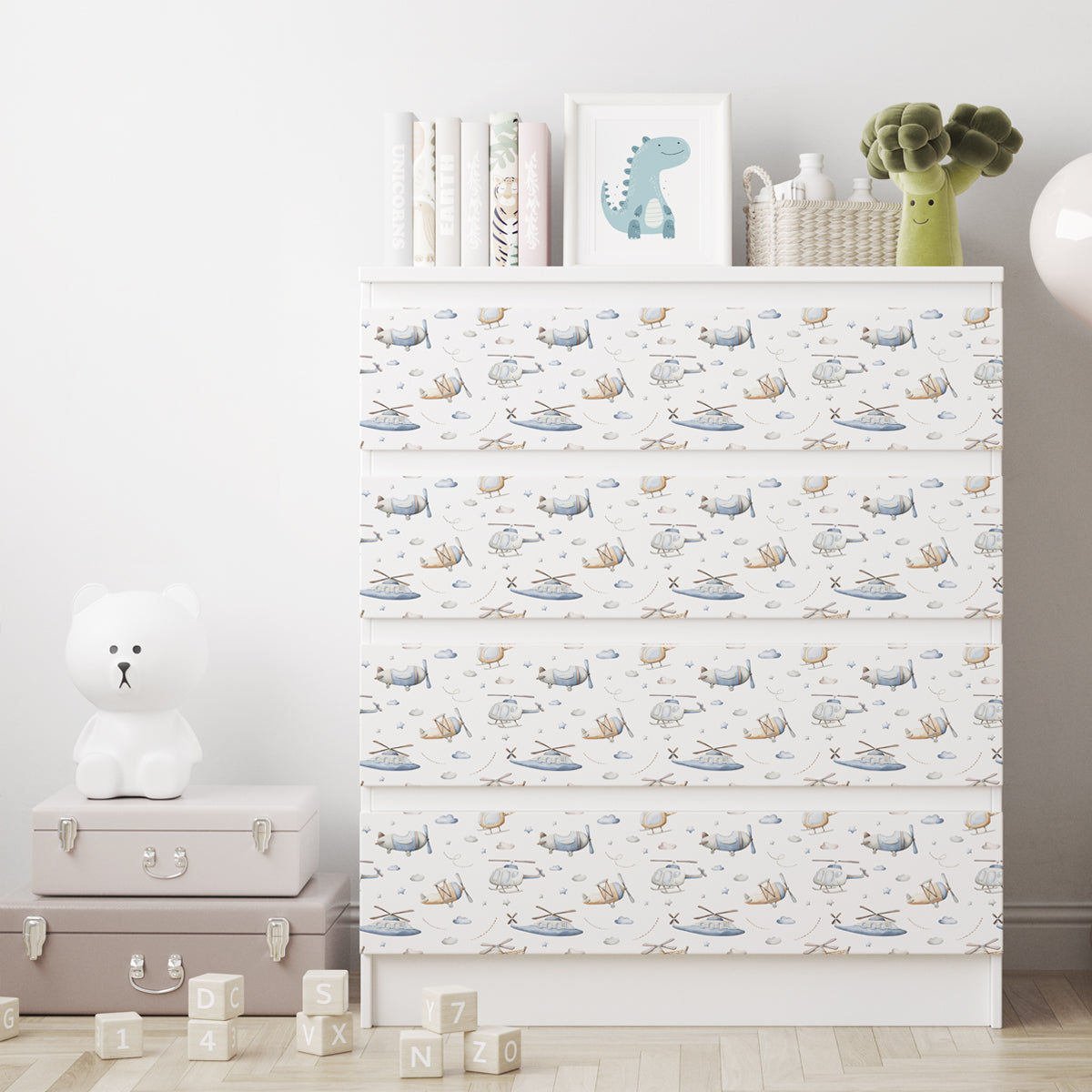 Dekorfolie till IKEA MALM – Flygplan