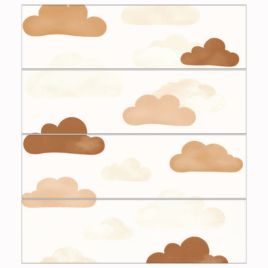 Dekorfolie till IKEA MALM – Beige moln