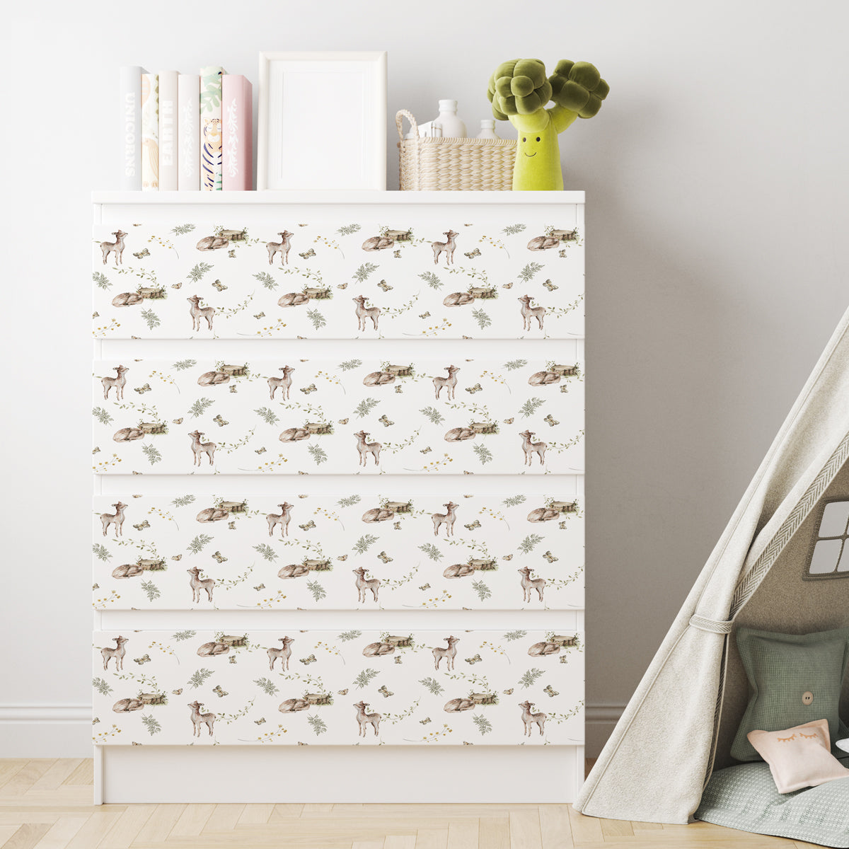 Dekorfolie till IKEA MALM – Rådjur