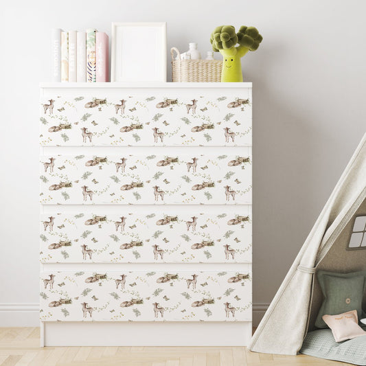 Dekorfolie till IKEA MALM – Rådjur