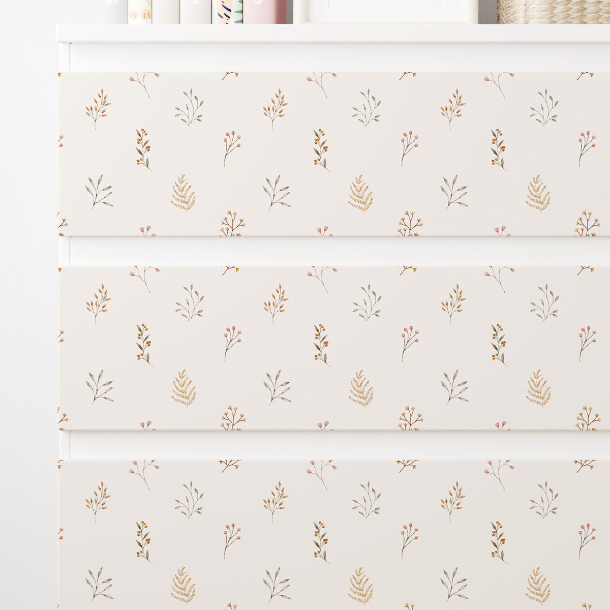 Dekorfolie till IKEA MALM – Skogens blad